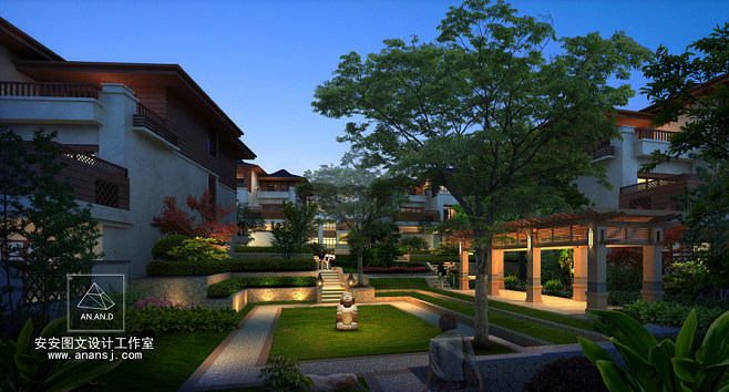 景觀園林設(shè)計(jì)效果圖 預(yù)見(jiàn)園林之美，描繪詩(shī)意棲居